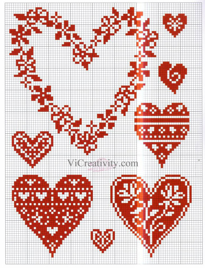сердце схема для вышивки vicreativity 3