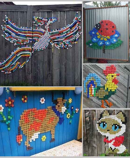 plastic lid crafts vicreativity